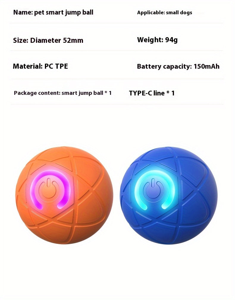 Minge Interactivă LED Câini – Durabilă & Reîncărcabilă USB, Mișcare Automată