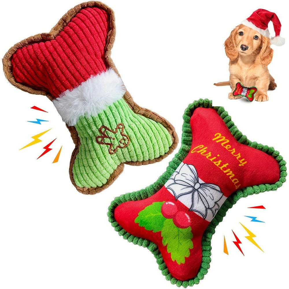 Jucărie Câini Pluș Squeaky – Design Os Drăguț, Ros & Distracție