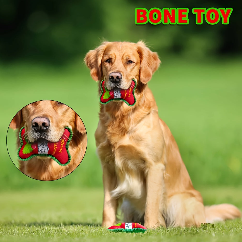 Jucărie Câini Pluș Squeaky – Design Os Drăguț, Ros & Distracție