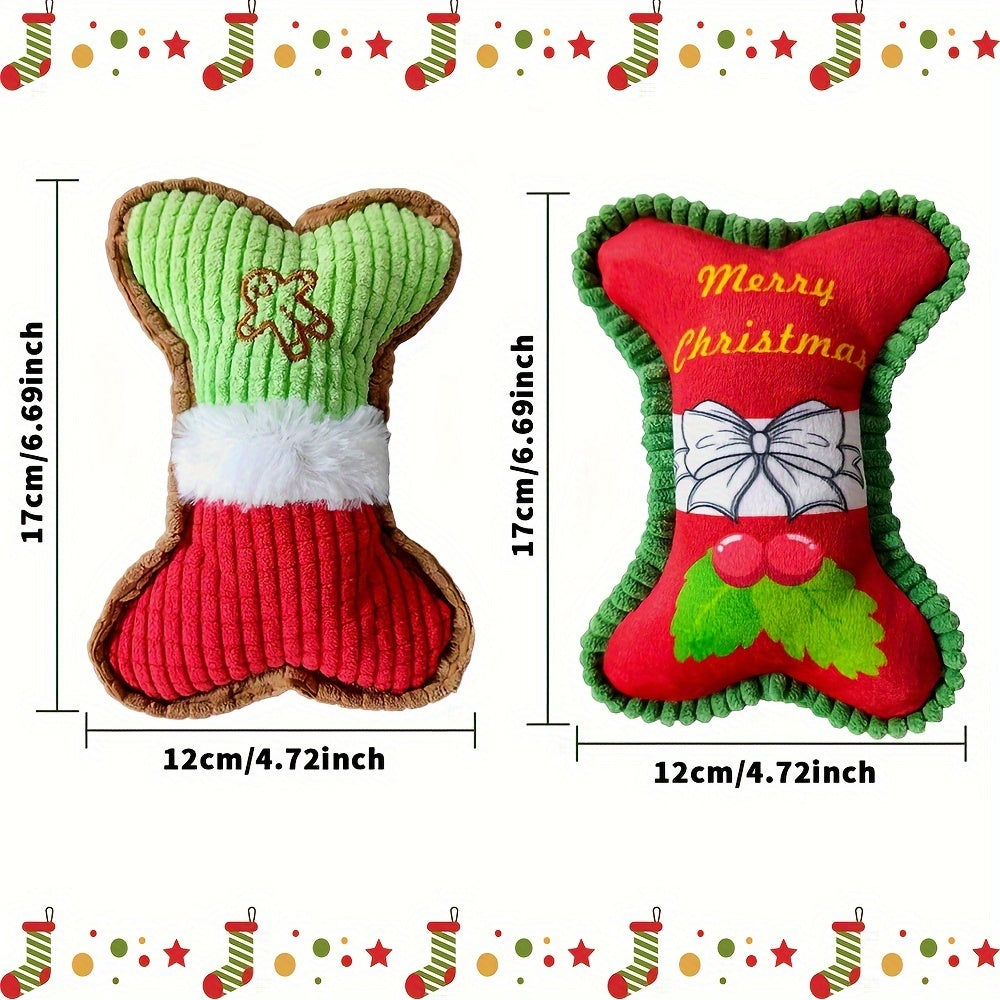 Jucărie Câini Pluș Squeaky – Design Os Drăguț, Ros & Distracție