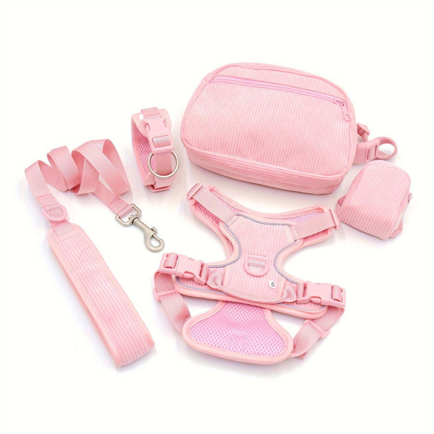 Set zgardă personalizată din catifea + accesorii câine