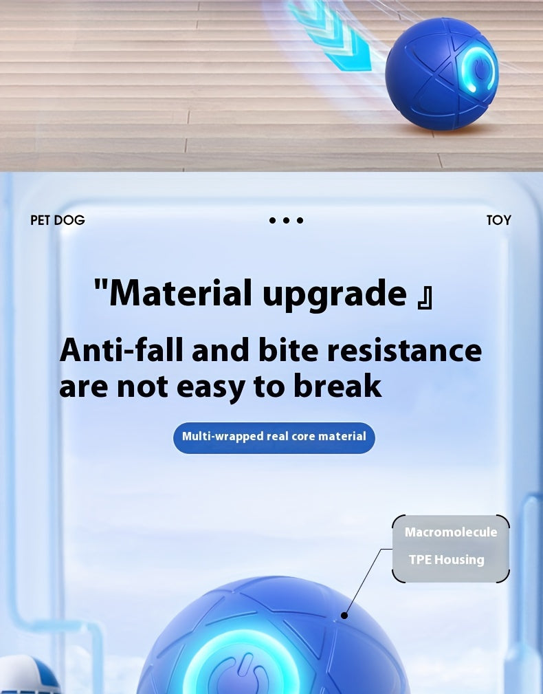 Minge Interactivă LED Câini – Durabilă & Reîncărcabilă USB, Mișcare Automată