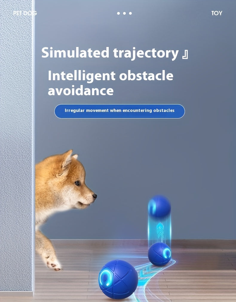 Minge Interactivă LED Câini – Durabilă & Reîncărcabilă USB, Mișcare Automată