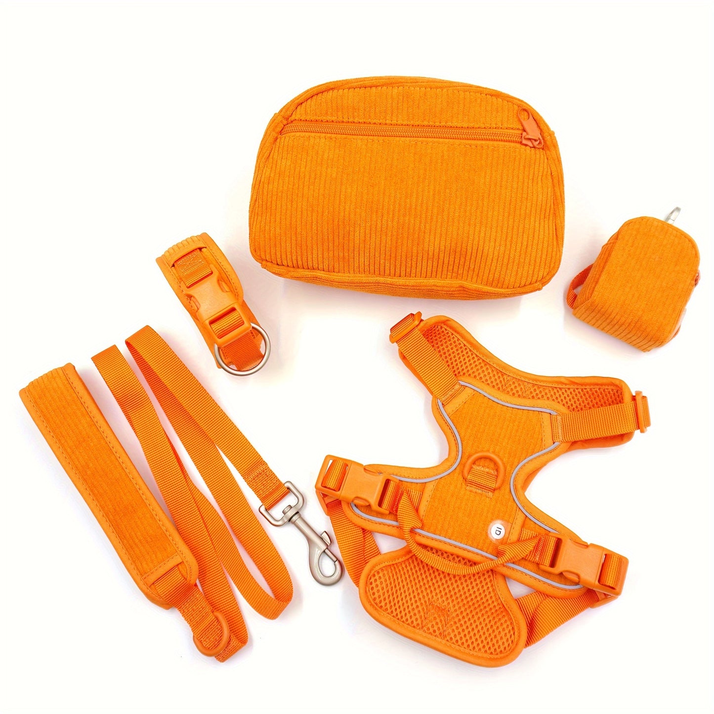 Set zgardă personalizată din catifea + accesorii câine